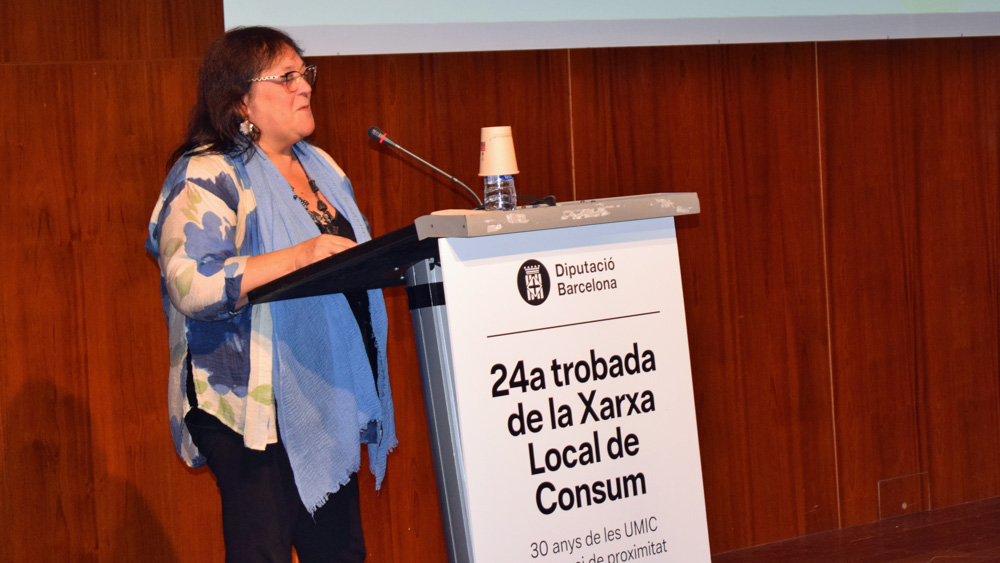 Cloenda de la jornada a càrrec d'Eva Bolaño Creus, regidora de Mercats, Alimentació i Consum de l'Ajuntament de Vilanova i la Geltrú. Cloenda de la jornada a càrrec d'Eva Bolaño Creus, regidora de Mercats, Alimentació i Consum de l'Ajuntament de Vilanova i la Geltrú.