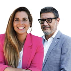 Candela López Tagliafico, vicepresidenta de la Diputació i Lluís Mijoler, alcalde del Prat de Llobregat Candela López Tagliafico, vicepresidenta de la Diputació i Lluís Mijoler, alcalde del Prat de Llobregat