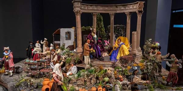 El pessebre napolità exposat a Can Serra és una cessió del Museu Tèxtil de Terrassa
