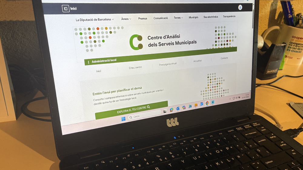 El Centre d'Anàlisi de Serveis Municipals és la plataforma digital de suport al bon govern local. Foto: Diputació de Barcelona