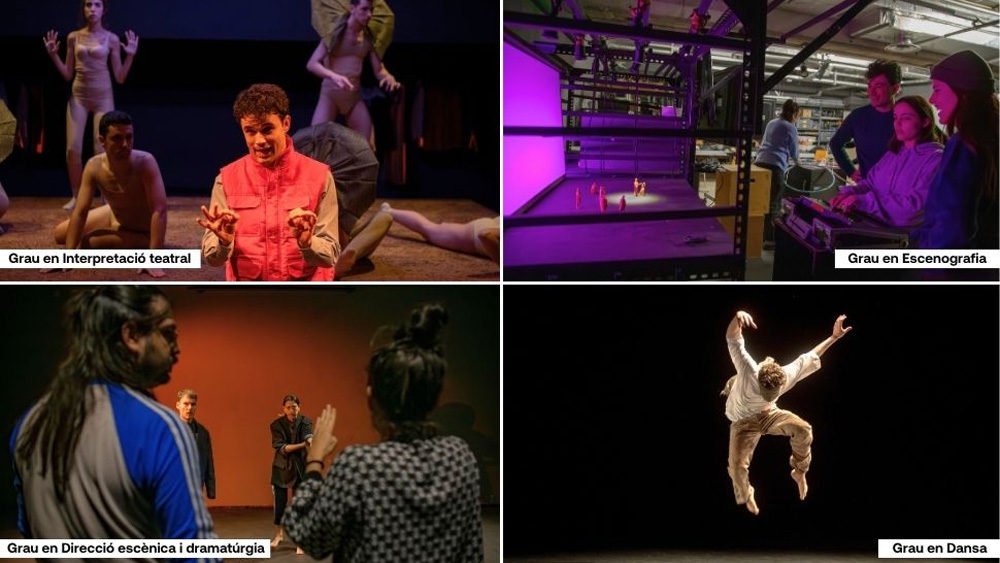 L'IT ofereix quatre graus universitaris adscrits a la UB. Foto: Institut del Teatre de la Diputació de Barcelona