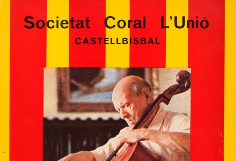Fragment del cartell de l'homenatge a Pau Casals, 1976
