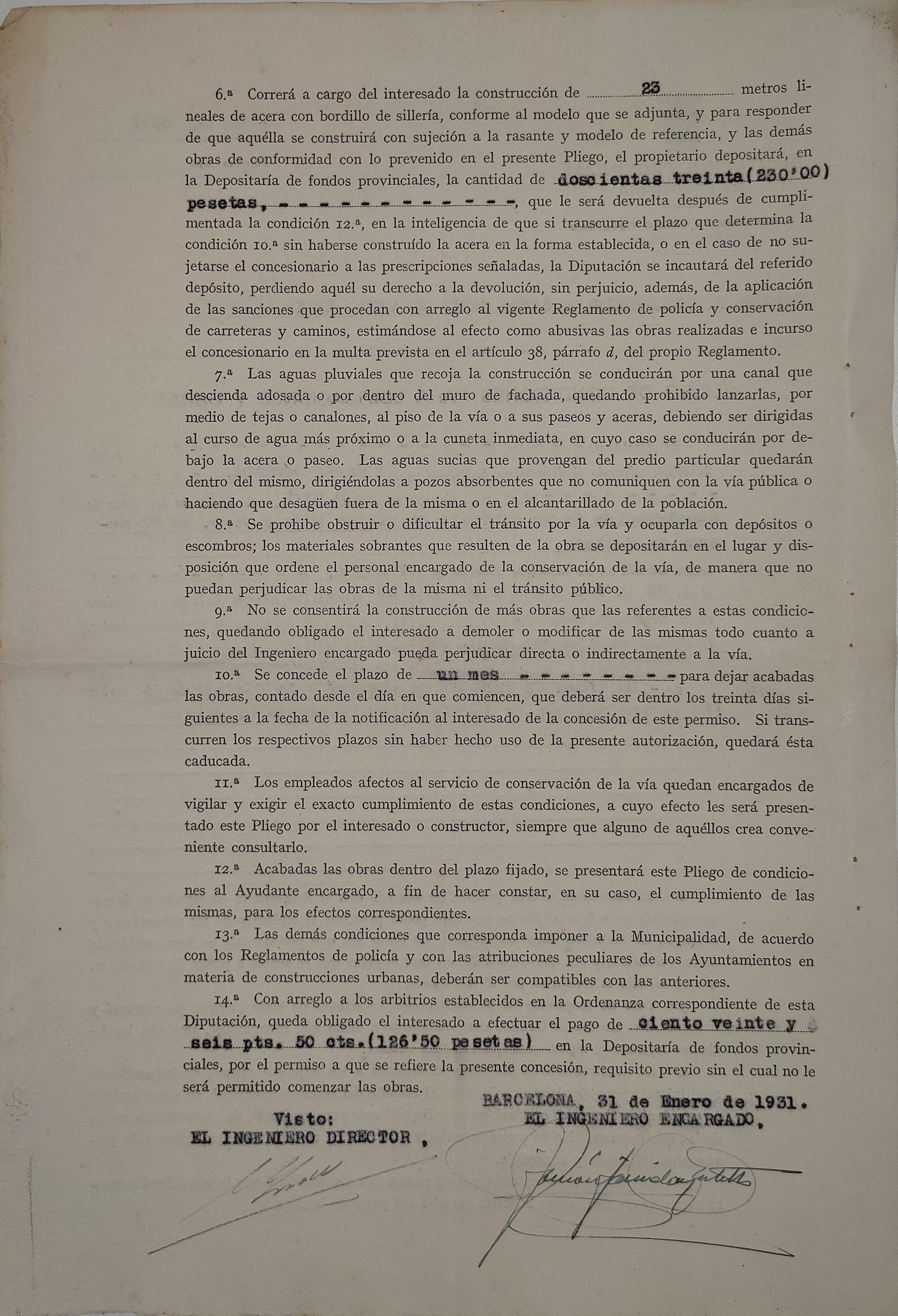 imatge Llicència d'obres particulars de la fàbrica de cadires, 1931, Tona. Arxiu Municipal de Tona.