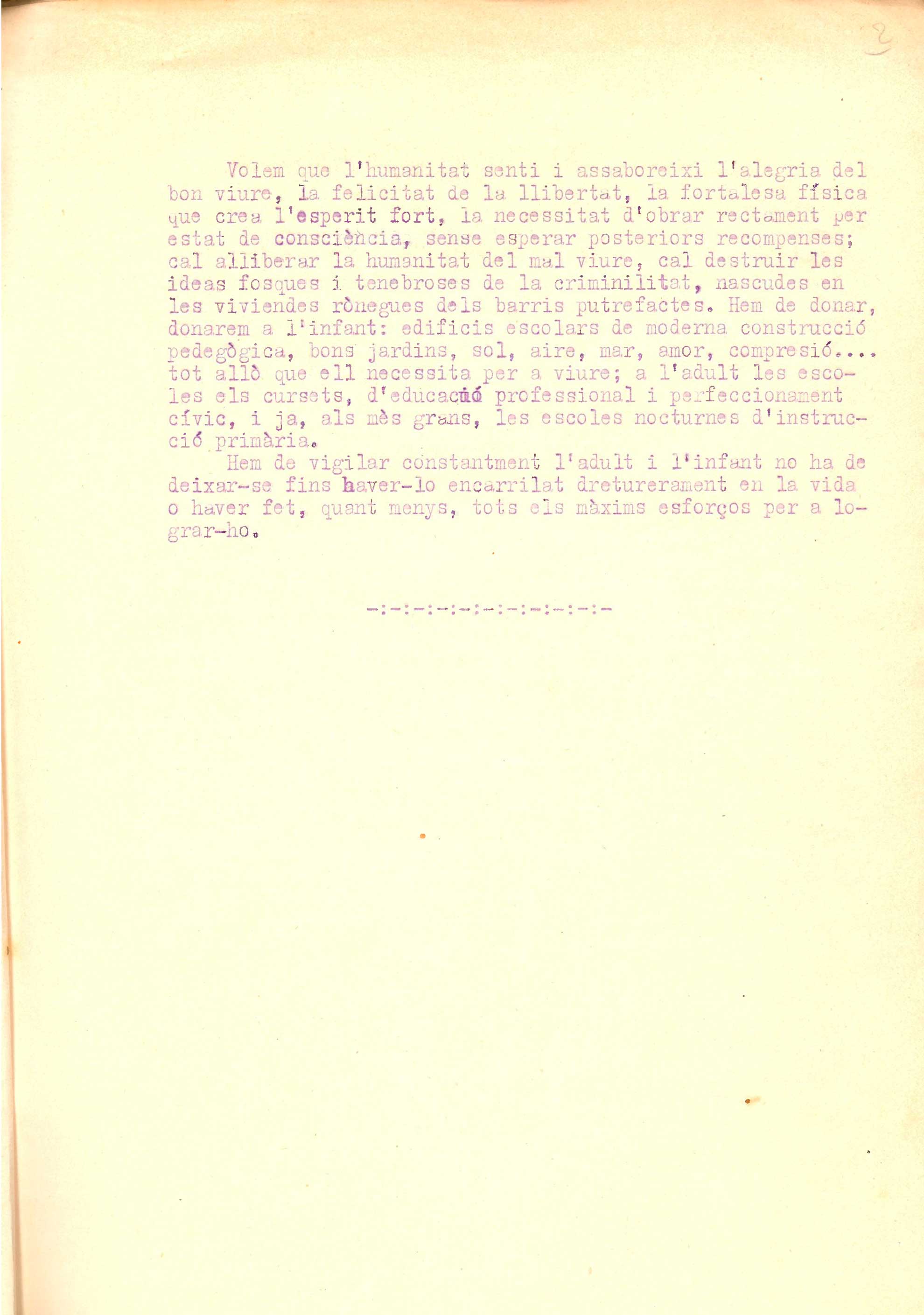 imatge Dictamen sobre la situació escolar, 1937.