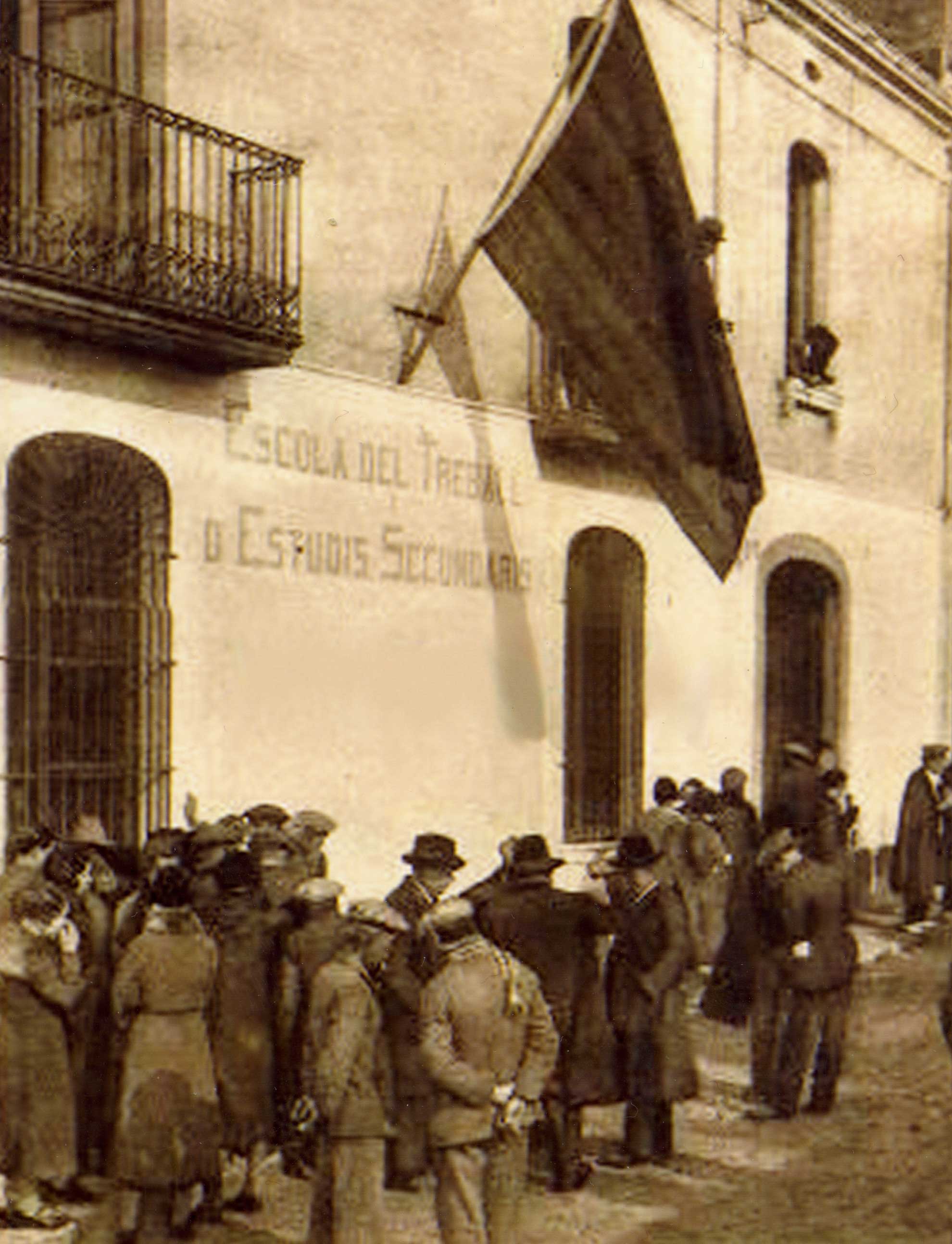 imatge Inauguració de l’edifici de l’Escola del Treball i d’Estudis Secundaris, 29 de gener de 1933.