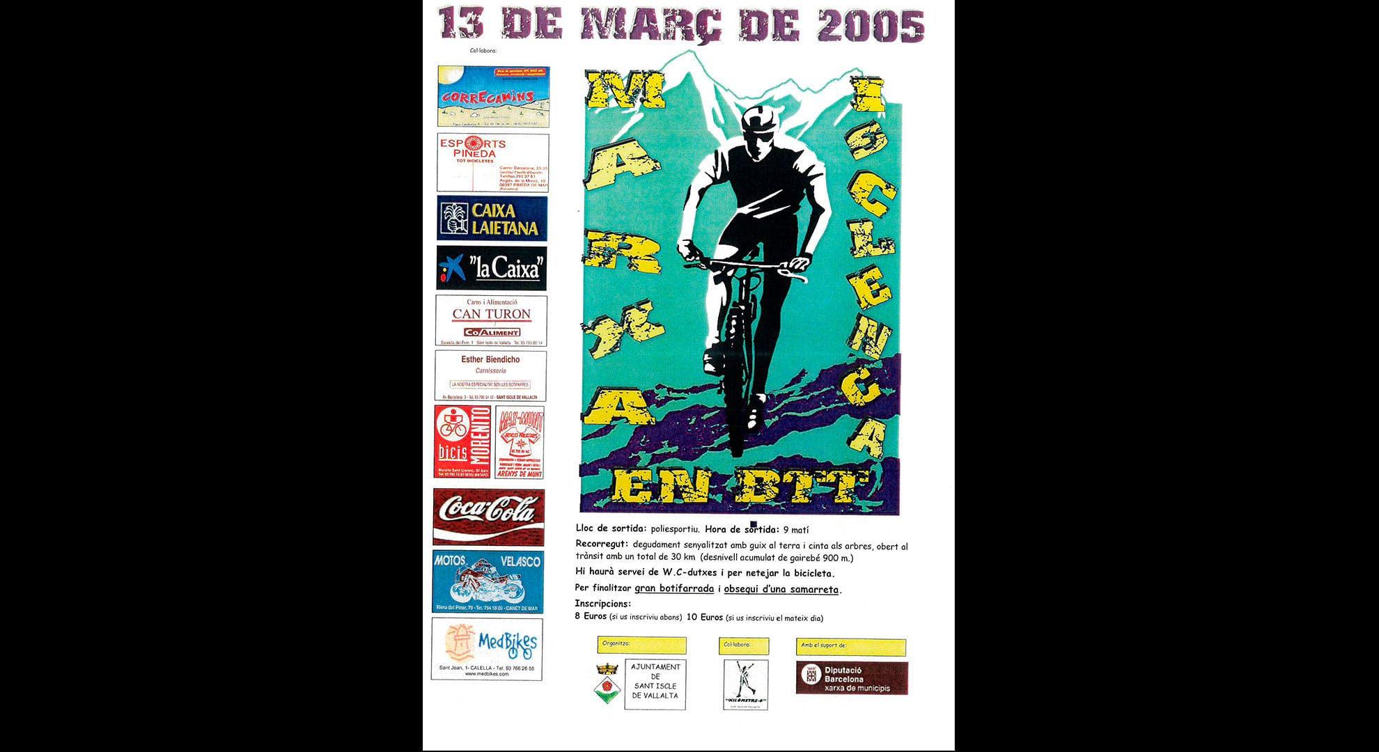 imatge Marxa Isclenca en BTT, 2005, Sant Iscle de Vallalta. Arxiu Municipal de Sant Iscle de Vallalta.