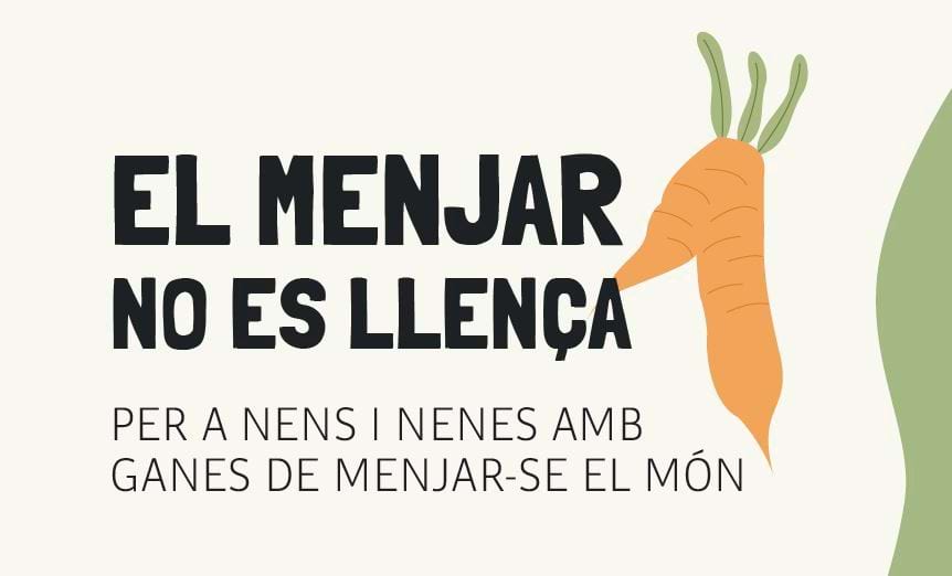 Grafismes del projecte educatiu El menjar no es llença