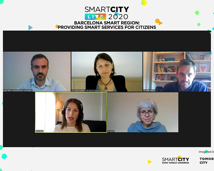 La Diputació ha presentat els seus projectes a l'Smart City Live La Diputació ha presentat els seus projectes a l'Smart City Live