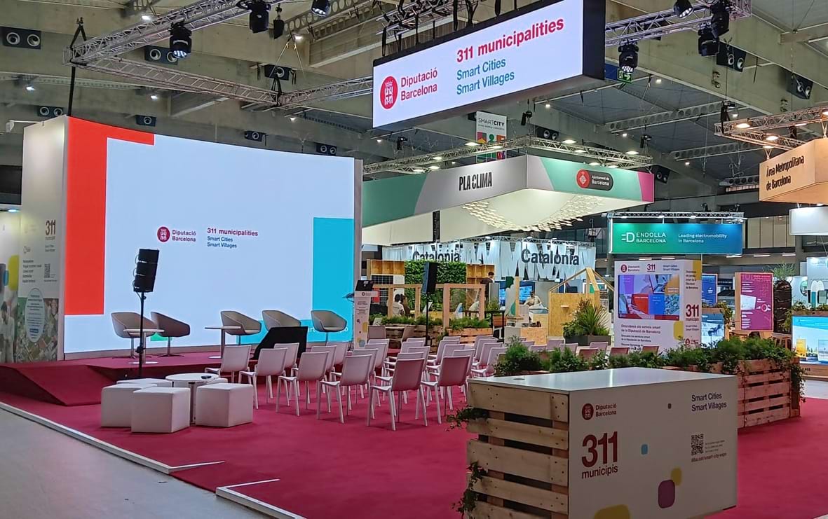 L'estand de la Diputació a l'Smart City Expo. Foto: Diputació de Barcelona L'estand de la Diputació a l'Smart City Expo. Foto: Diputació de Barcelona
