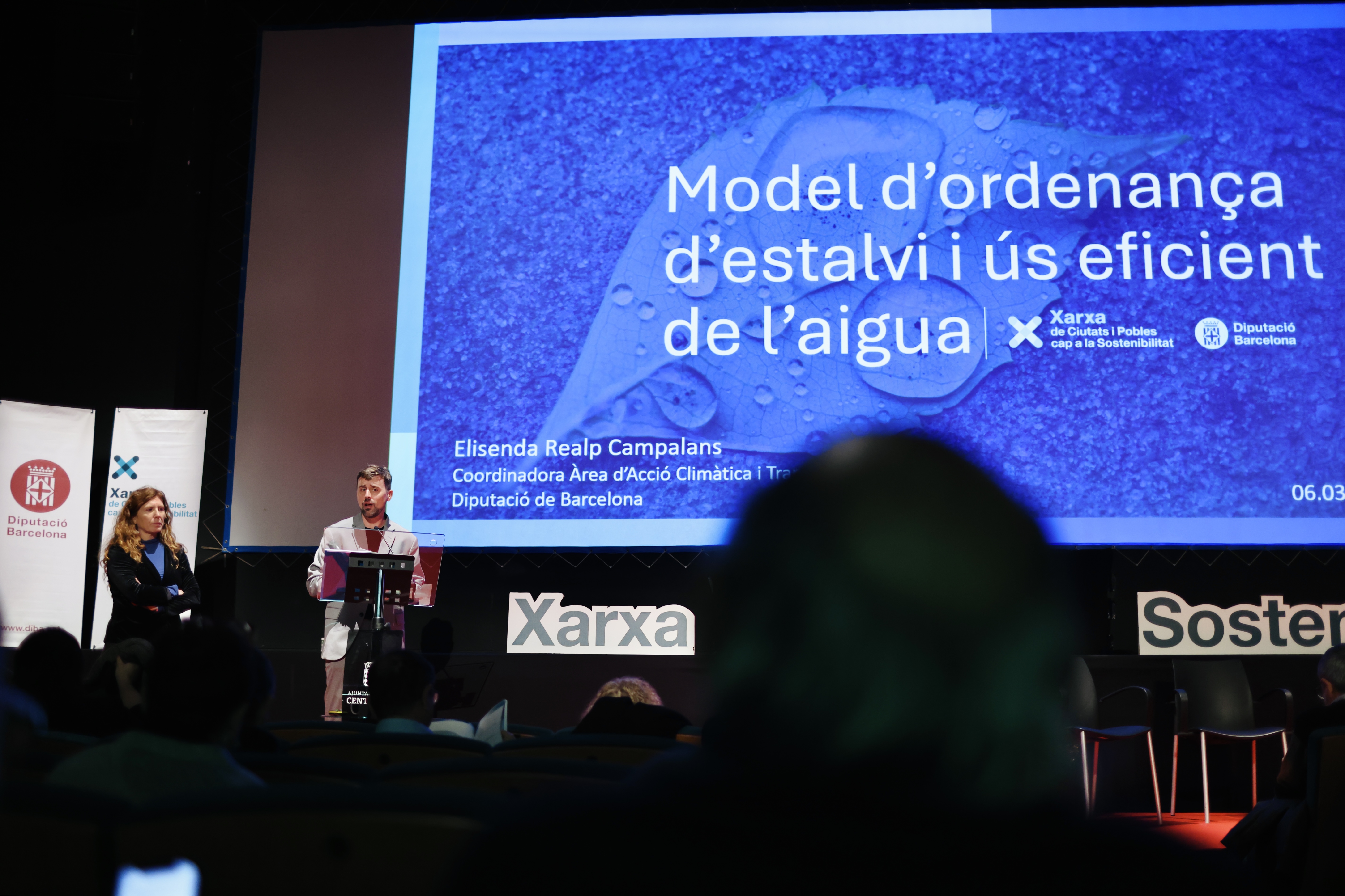 Presentació del model d'Ordenança d'estalvi d'aigua. Foto: Beth Magre / Diputació de Barcelona Presentació del model d'Ordenança d'estalvi d'aigua. Foto: Beth Magre / Diputació de Barcelona