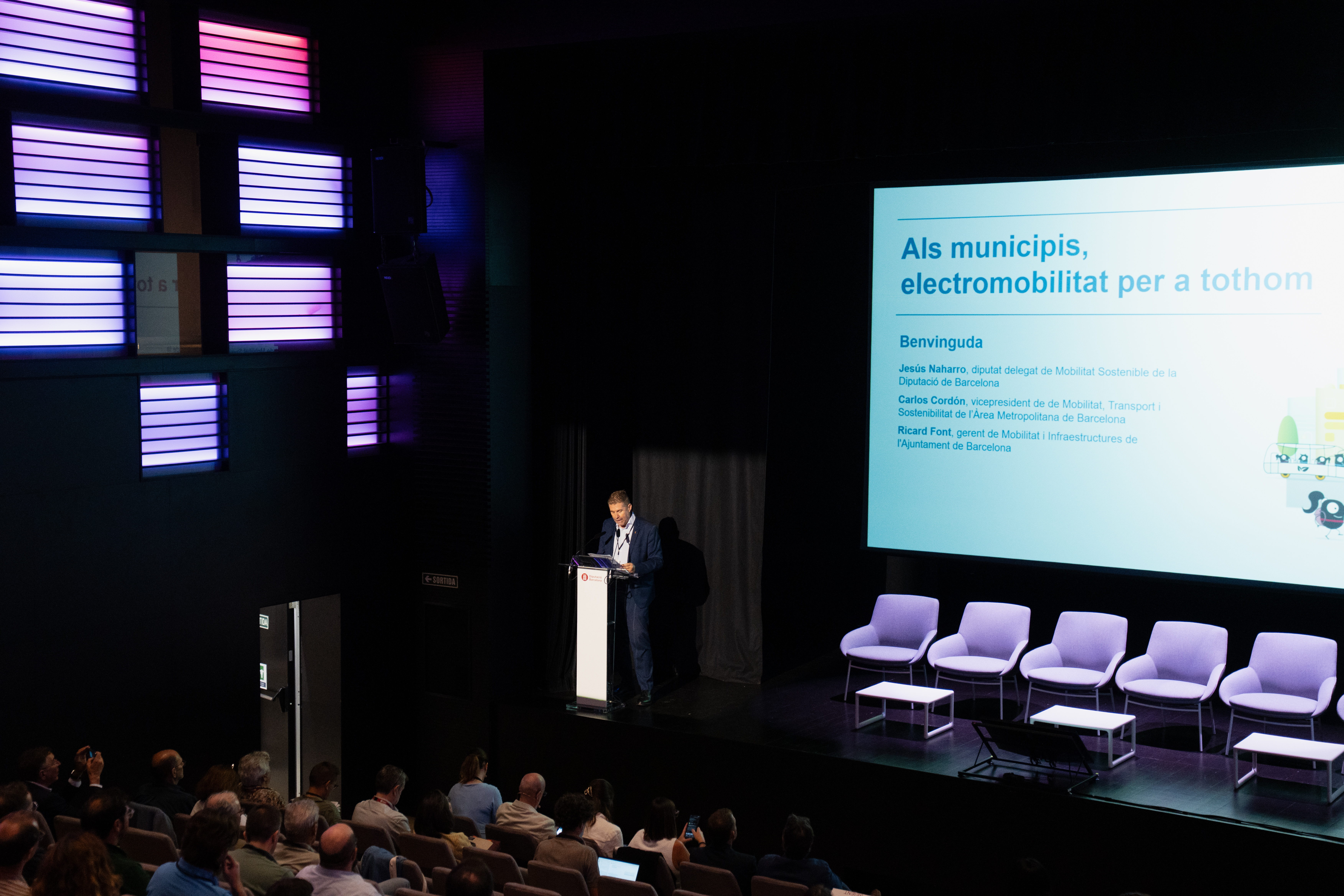 El diputat de Mobilitat Sostenible de la Diputació de Barcelona, Jesús Naharro, durant la jornada. Foto: MOMO Productions / Diputació de Barcelona El diputat de Mobilitat Sostenible de la Diputació de Barcelona, Jesús Naharro, durant la jornada. Foto: MOMO Productions / Diputació de Barcelona