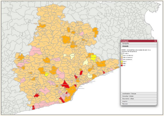 Font: SITMUN: Sistema d'Informació Territorial Municipal - Oficina Tècnica de Cartografia i SIG Local, a partir de dades facilitades per l'Àrea d'Acció Climàtica (Diba) Font: SITMUN: Sistema d'Informació Territorial Municipal - Oficina Tècnica de Cartografia i SIG Local, a partir de dades facilitades per l'Àrea d'Acció Climàtica (Diba)