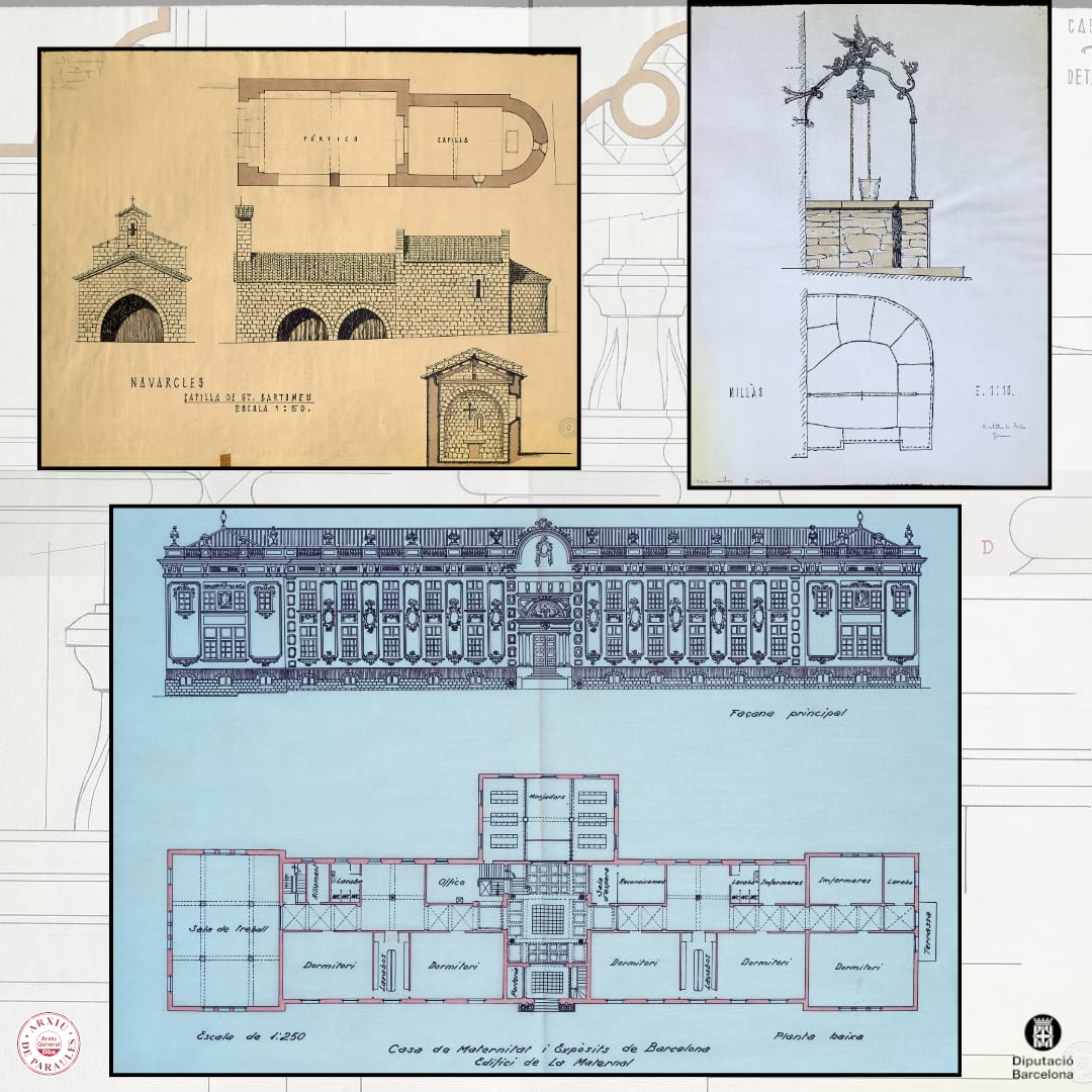 Fotomuntatge que mostra documents tecnogràfics